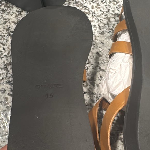 Coach Natural Straw Sandals - Picture 7 of 7